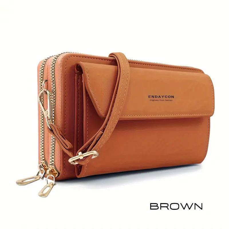 Secure Organizer Crossbody Purse with Multi-Pockets