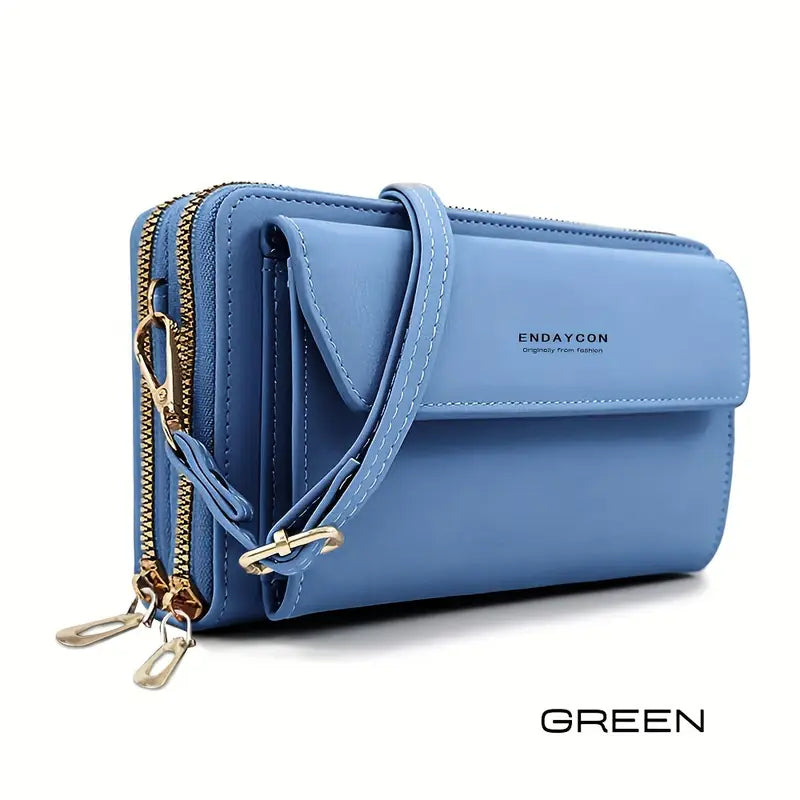 Secure Organizer Crossbody Purse with Multi-Pockets