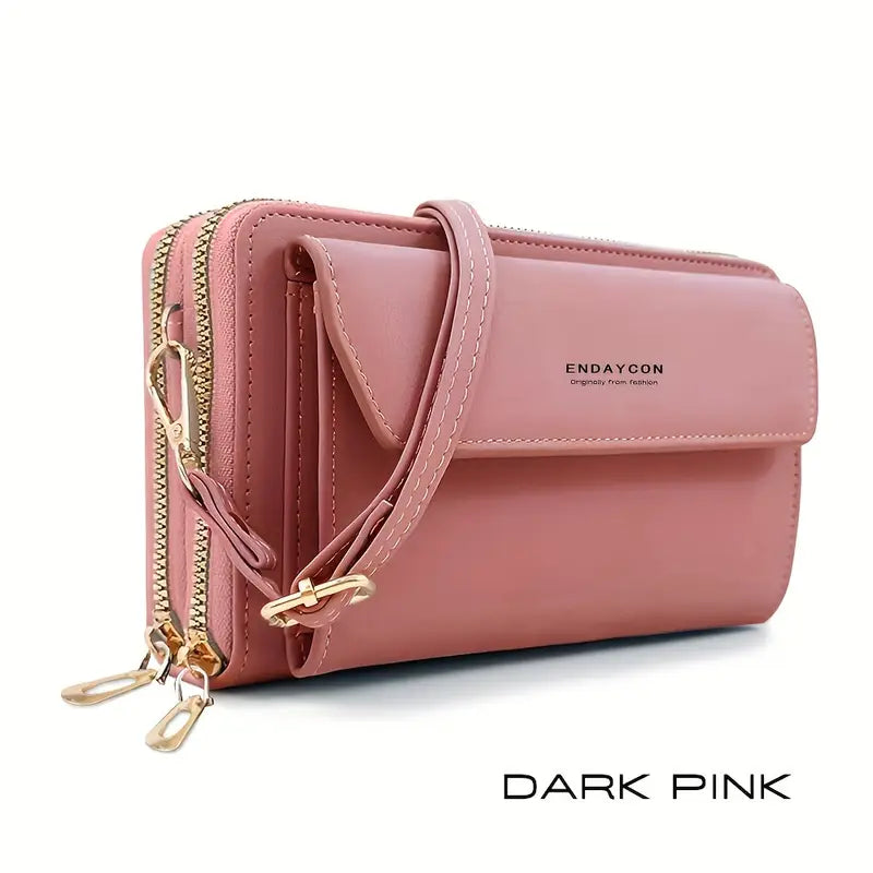 Secure Organizer Crossbody Purse with Multi-Pockets