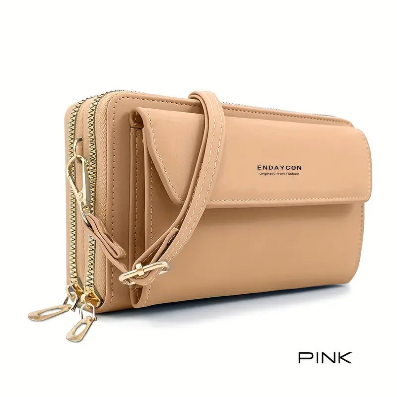 Secure Organizer Crossbody Purse with Multi-Pockets