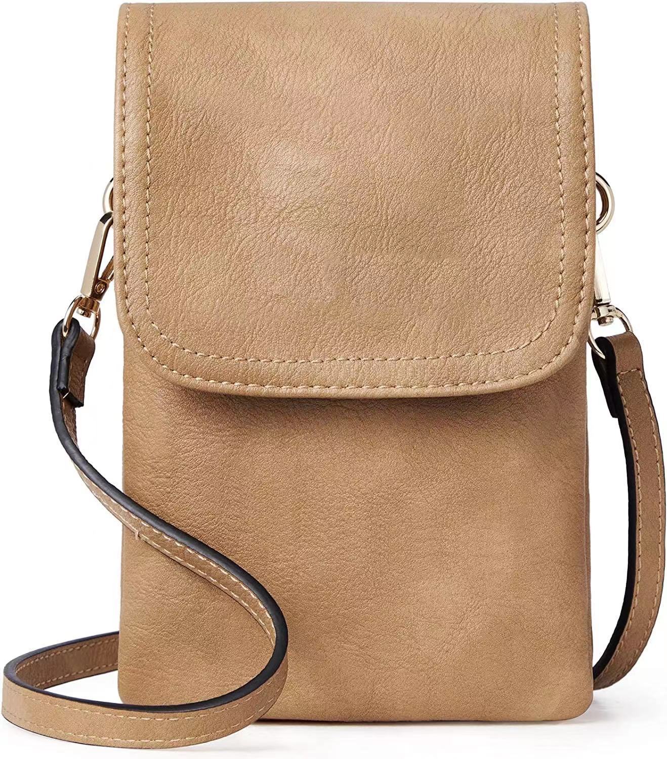 Vegan Leather Phone Crossbody Bag - Hands-Free for Errands