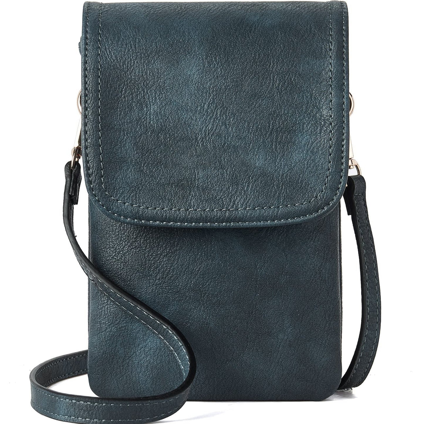Vegan Leather Phone Crossbody Bag - Hands-Free for Errands