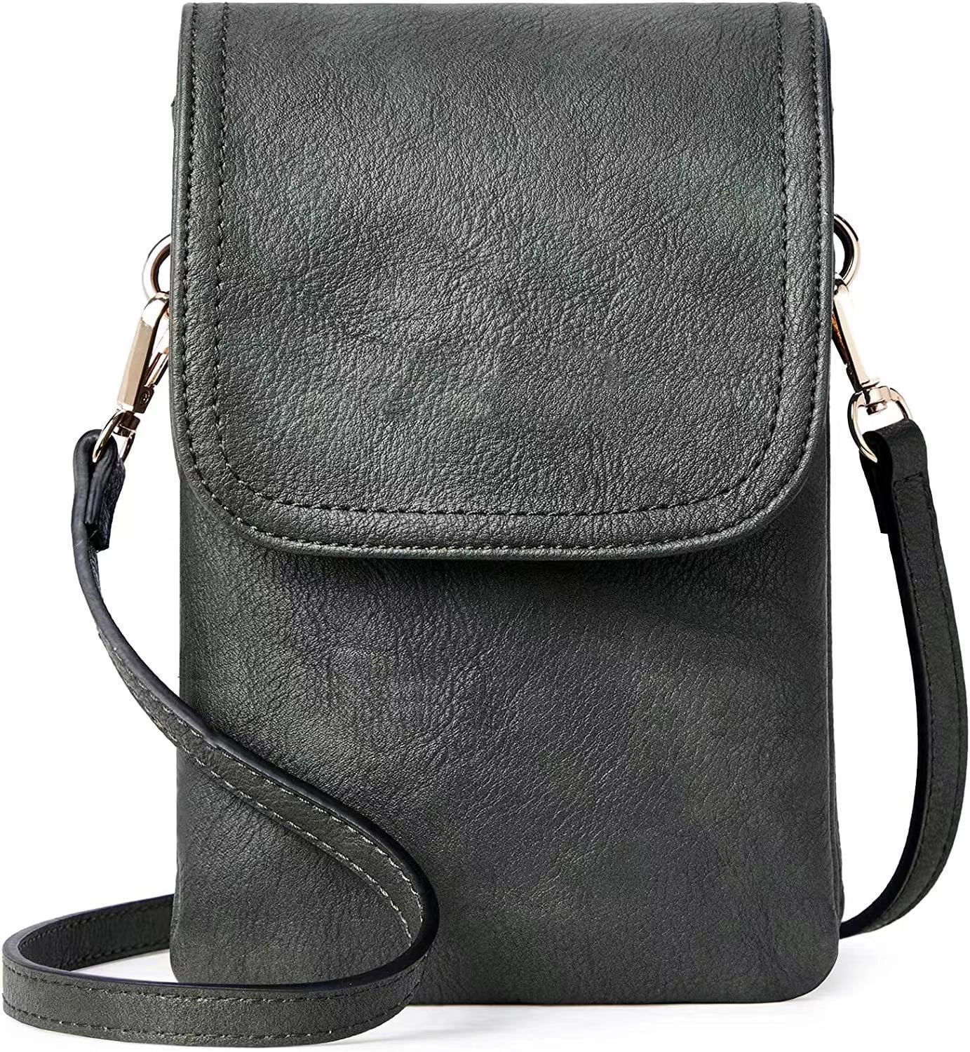 Vegan Leather Phone Crossbody Bag - Hands-Free for Errands