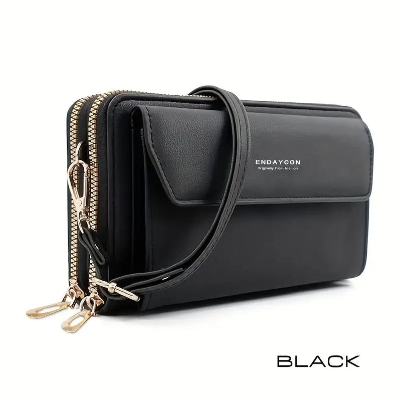 Secure Organizer Crossbody Purse with Multi-Pockets