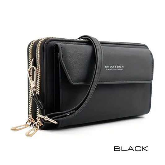 Secure Organizer Crossbody Purse with Multi-Pockets