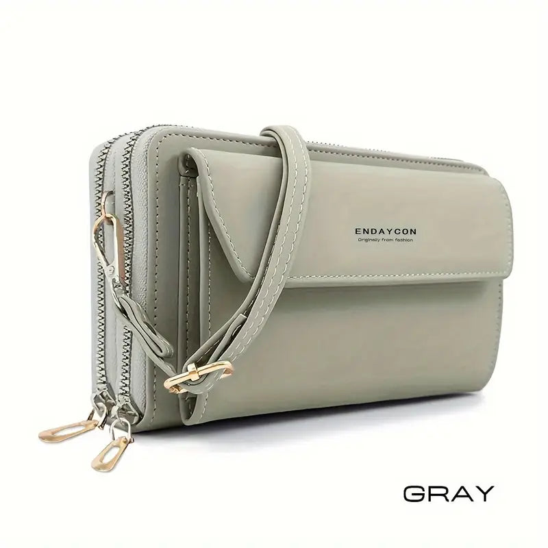 Secure Organizer Crossbody Purse with Multi-Pockets